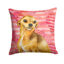 Chihuahua Love Throw Pillow - 14x14 Decorative Pillow – Art for Your Home & Patio BB9745PW1414