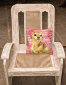 Chihuahua Love Fabric Decorative Pillow BB9745PW1818