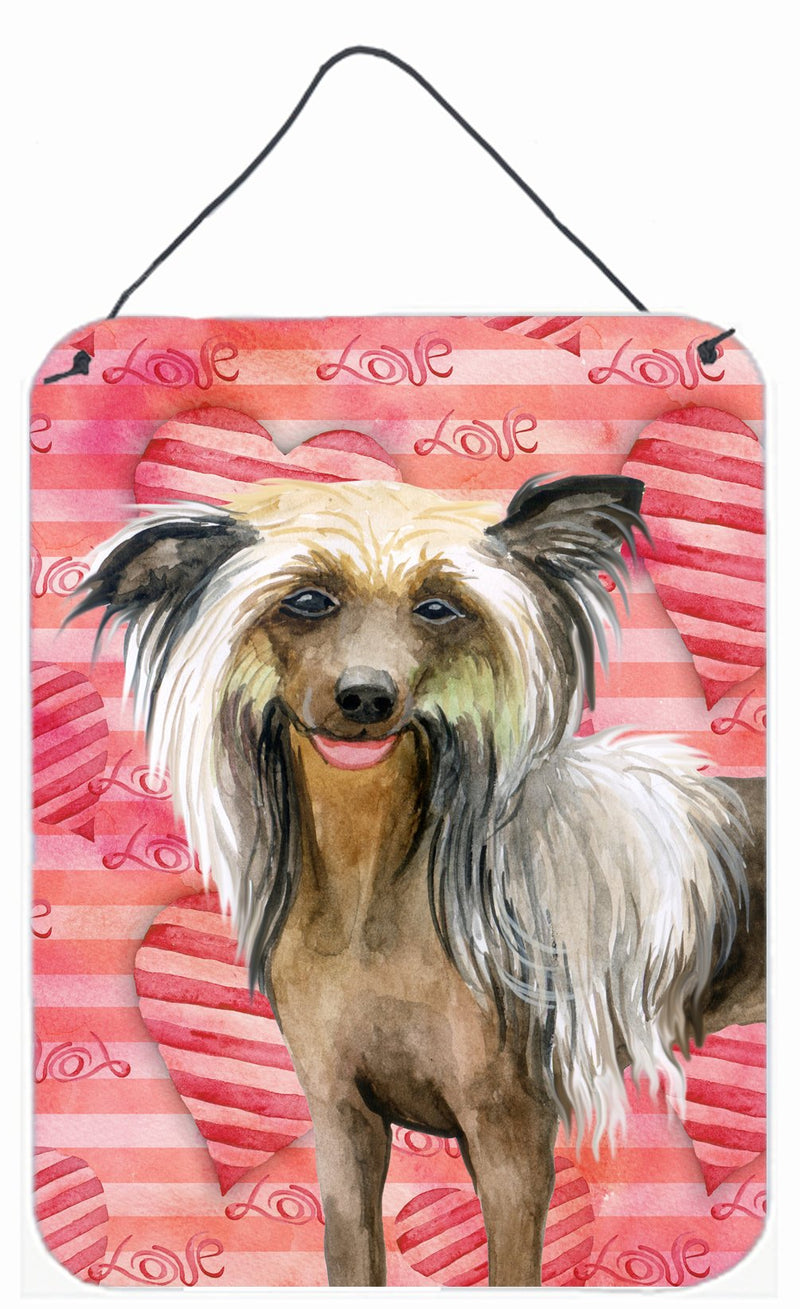 Chinese Crested Love Wall or Door Hanging Prints BB9746DS1216