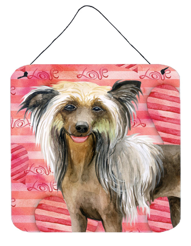 Chinese Crested Love Wall or Door Hanging Prints BB9746DS66