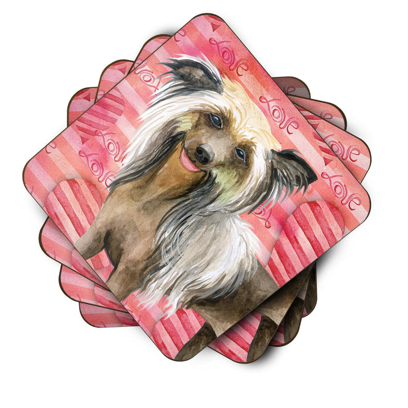 Chinese Crested Love Foam Coaster  BB9746FC