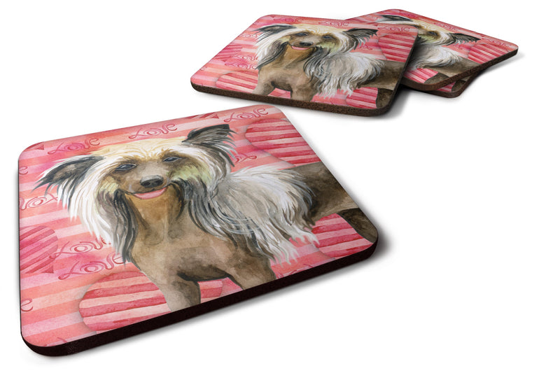 Chinese Crested Love Foam Coaster  BB9746FC
