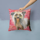 Chinese Crested Love Throw Pillow - 14x14 Decorative Pillow – Art for Your Home & Patio BB9746PW1414