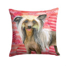 Chinese Crested Love Throw Pillow - 14x14 Decorative Pillow – Art for Your Home & Patio BB9746PW1414