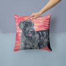 Giant Schnauzer Love Throw Pillow - 14x14 Decorative Pillow – Art for Your Home & Patio BB9747PW1414