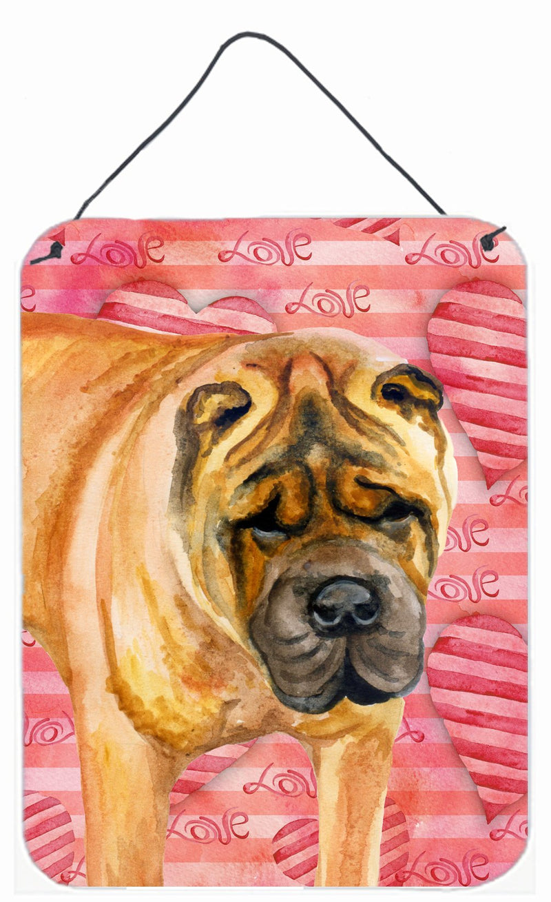 Shar Pei Love Wall or Door Hanging Prints BB9748DS1216