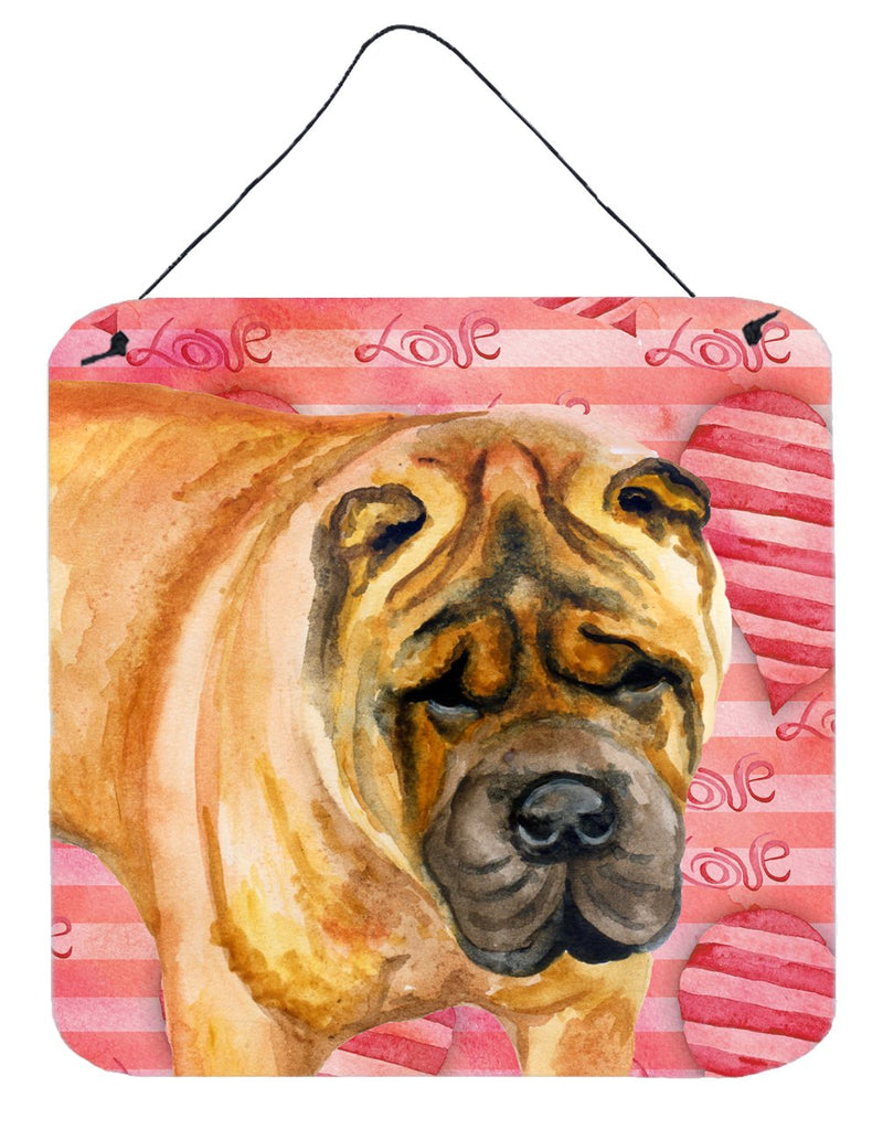 Shar Pei Love Wall or Door Hanging Prints BB9748DS66