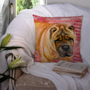 Shar Pei Love Throw Pillow - 14x14 Decorative Pillow – Art for Your Home & Patio BB9748PW1414