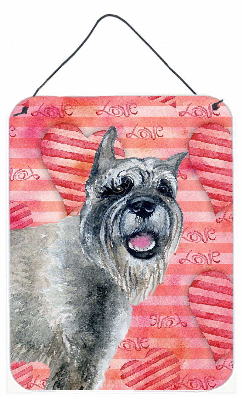 Schnauzer Love Wall or Door Hanging Prints BB9749DS1216