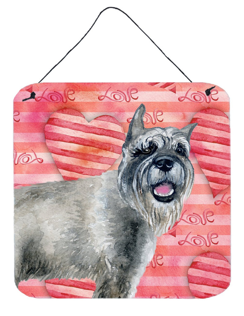 Schnauzer Love Wall or Door Hanging Prints BB9749DS66