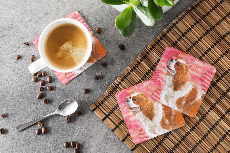 Cavalier Spaniel Love Foam Coaster  BB9750FC