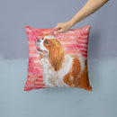 Cavalier Spaniel Love Throw Pillow - 14x14 Decorative Pillow – Art for Your Home & Patio BB9750PW1414