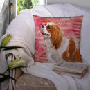 Cavalier Spaniel Love Throw Pillow - 14x14 Decorative Pillow – Art for Your Home & Patio BB9750PW1414