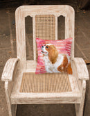 Cavalier Spaniel Love Fabric Decorative Pillow BB9750PW1818