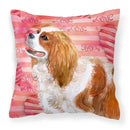 Cavalier Spaniel Love Fabric Decorative Pillow BB9750PW1818