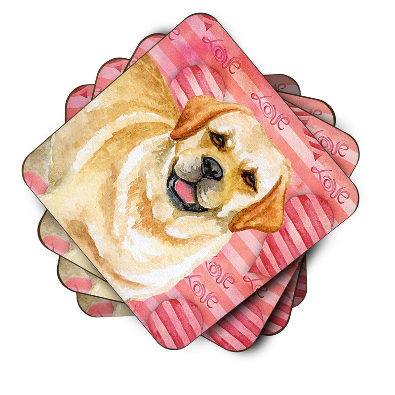 Golden Retriever Love Foam Coaster  BB9751FC