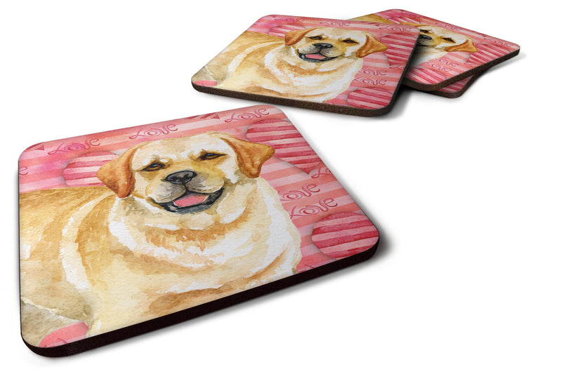 Golden Retriever Love Foam Coaster  BB9751FC