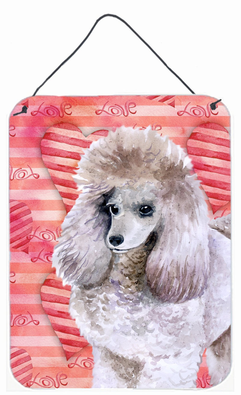 Poodle Love Wall or Door Hanging Prints BB9752DS1216