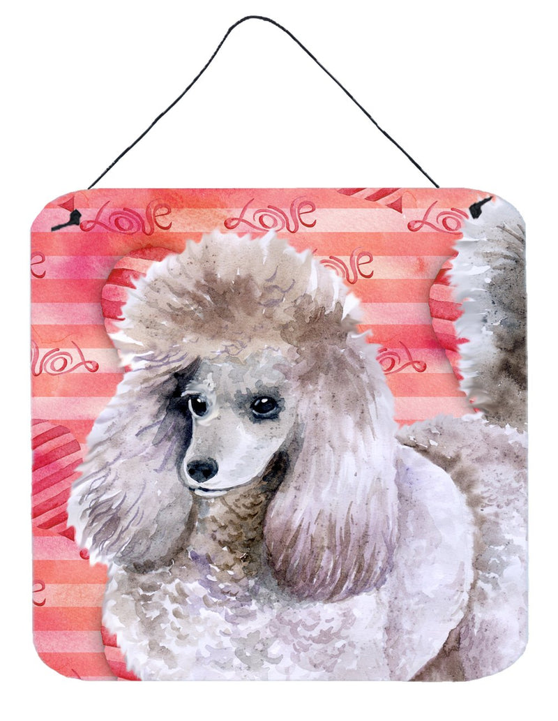 Poodle Love Wall or Door Hanging Prints BB9752DS66