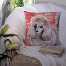 Poodle Love Throw Pillow - 14x14 Decorative Pillow – Art for Your Home & Patio BB9752PW1414