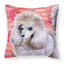 Poodle Love Fabric Decorative Pillow BB9752PW1818