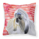 Shih Tzu Love Fabric Decorative Pillow BB9753PW1818