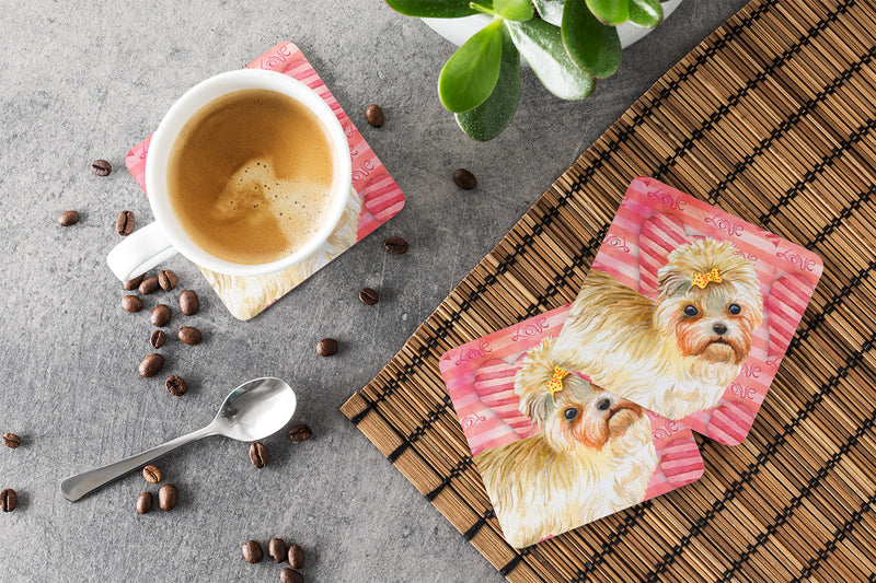 Morkie Love Foam Coaster  BB9755FC