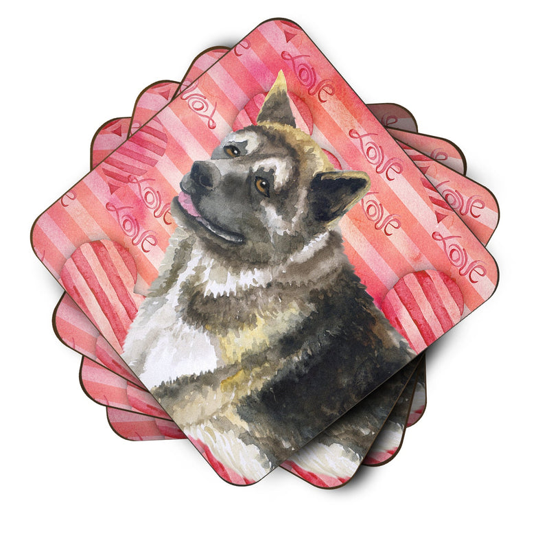 American Akita Love Foam Coaster Set of 4 BB9756FC