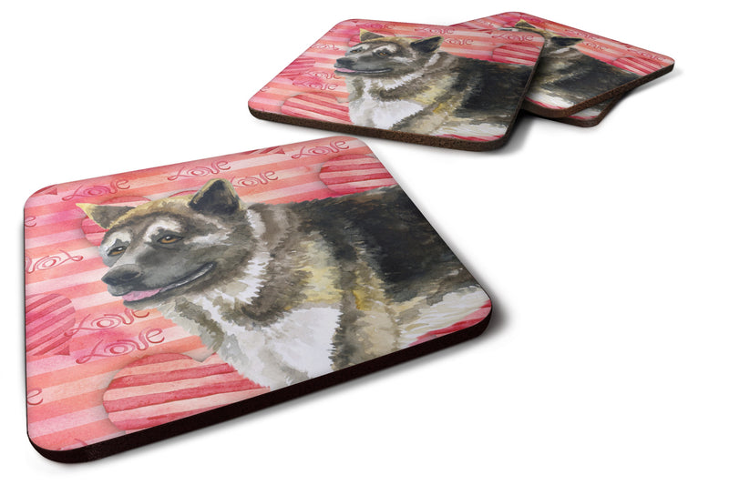 American Akita Love Foam Coaster Set of 4 BB9756FC