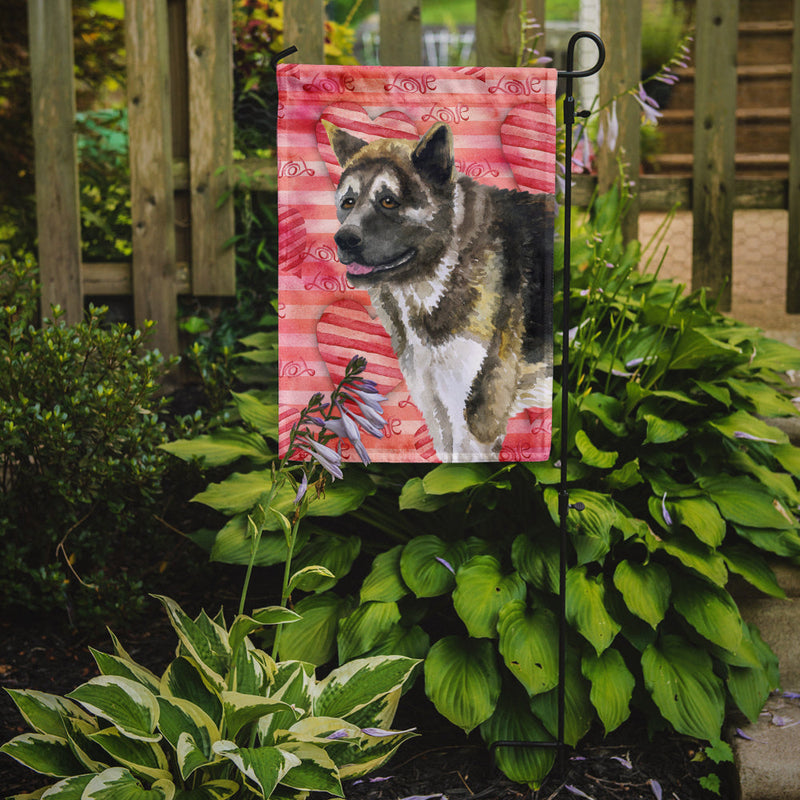 American Akita Love Flag Garden Size BB9756GF