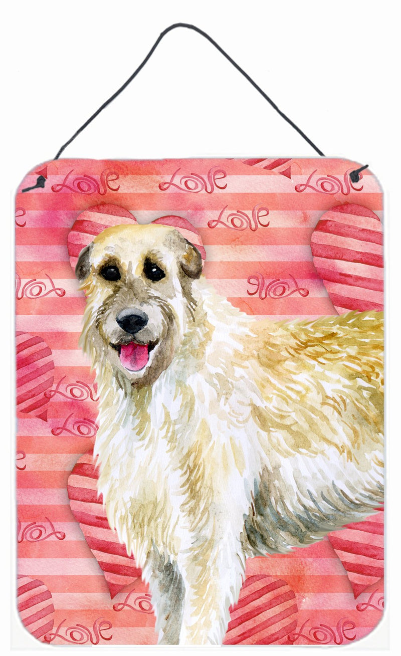 Irish Wolfhound Love Wall or Door Hanging Prints BB9757DS1216