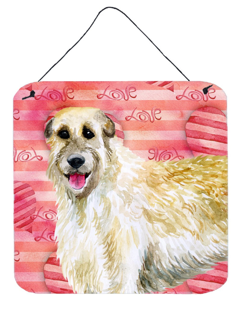 Irish Wolfhound Love Wall or Door Hanging Prints BB9757DS66