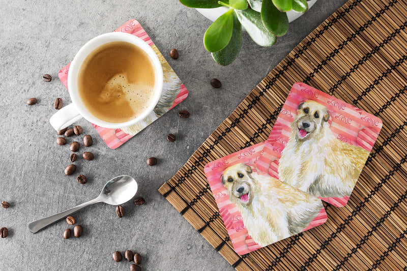 Irish Wolfhound Love Foam Coaster  BB9757FC