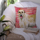 Irish Wolfhound Love Throw Pillow - 14x14 Decorative Pillow – Art for Your Home & Patio BB9757PW1414