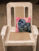 Newfoundland Love Fabric Decorative Pillow BB9758PW1818