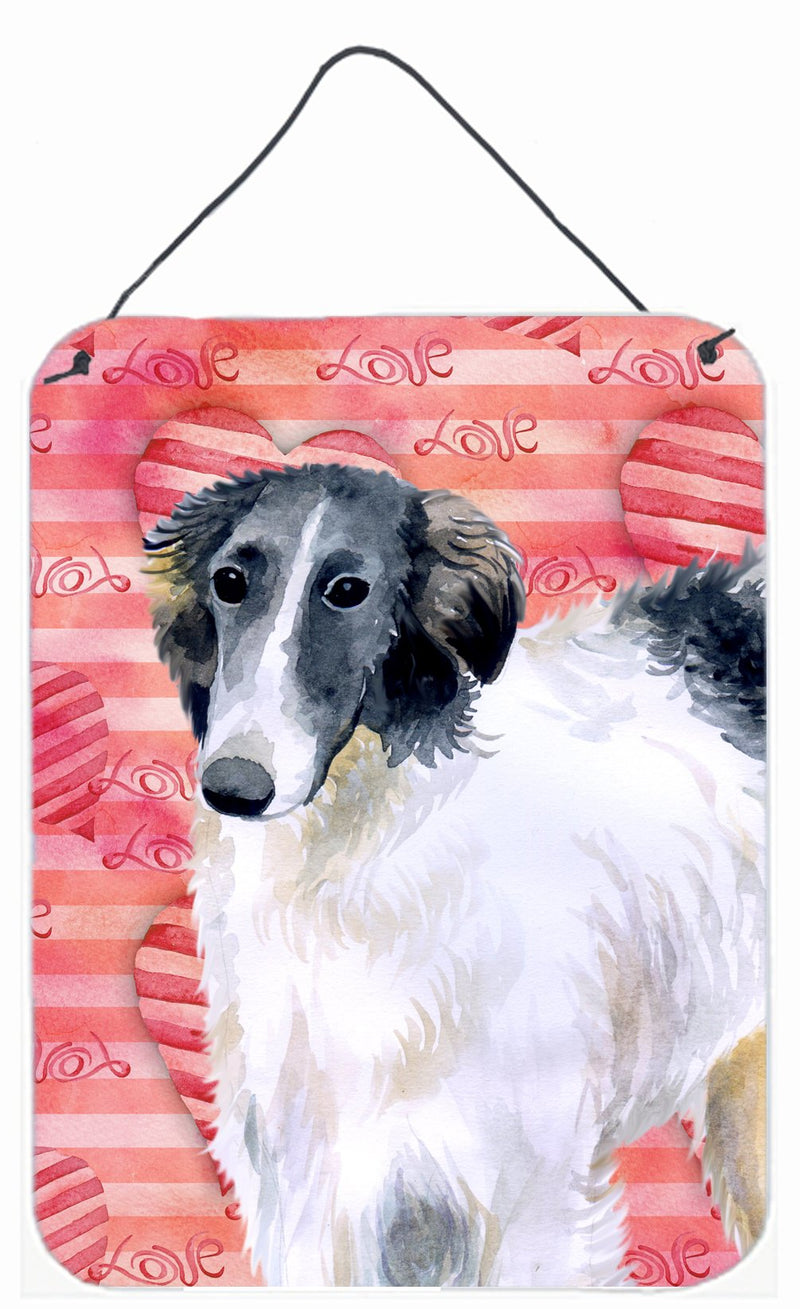 Borzoi Love Wall or Door Hanging Prints BB9759DS1216