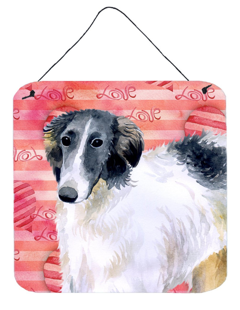 Borzoi Love Wall or Door Hanging Prints BB9759DS66