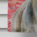 Weimaraner Love House Flag 28x40 Porch Sleeve Pole Decorative Outside Yard Banner Artwork Wall Hanging, Polyester