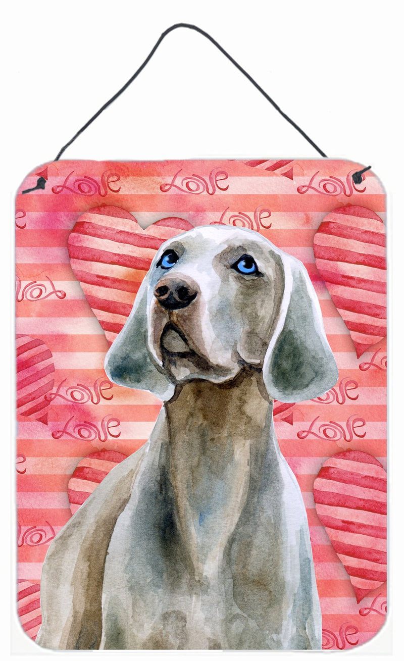 Weimaraner Love Wall or Door Hanging Prints BB9761DS1216