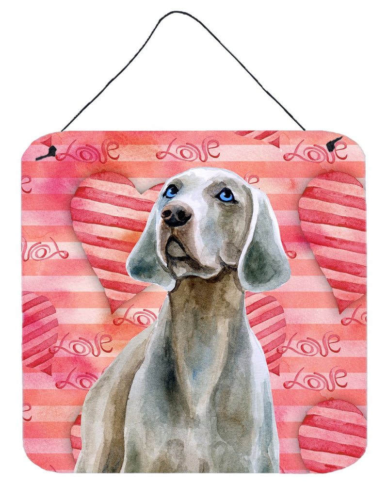 Weimaraner Love Wall or Door Hanging Prints BB9761DS66