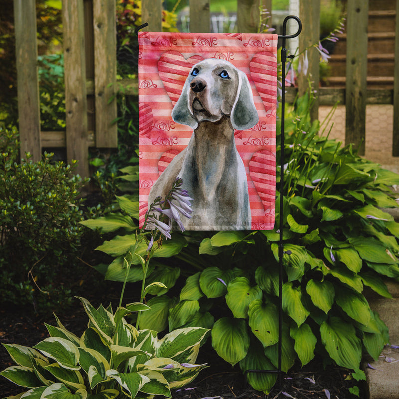 Weimaraner Love Flag Garden Size BB9761GF