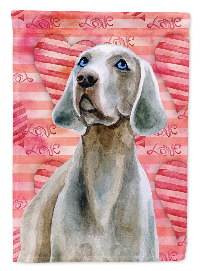 Weimaraner Love Flag Garden Size BB9761GF