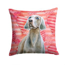 Weimaraner Love Throw Pillow - 14x14 Decorative Pillow – Art for Your Home & Patio BB9761PW1414