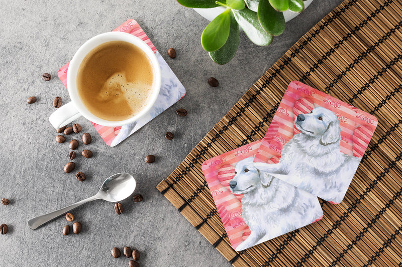 Maremma Sheepdog Love Foam Coaster  BB9762FC