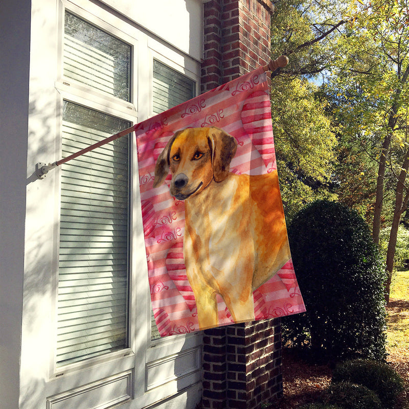 Rhodesian Ridgeback Love Flag Canvas House Size BB9763CHF