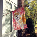 Shiba Inu Love Flag Canvas House Size BB9765CHF