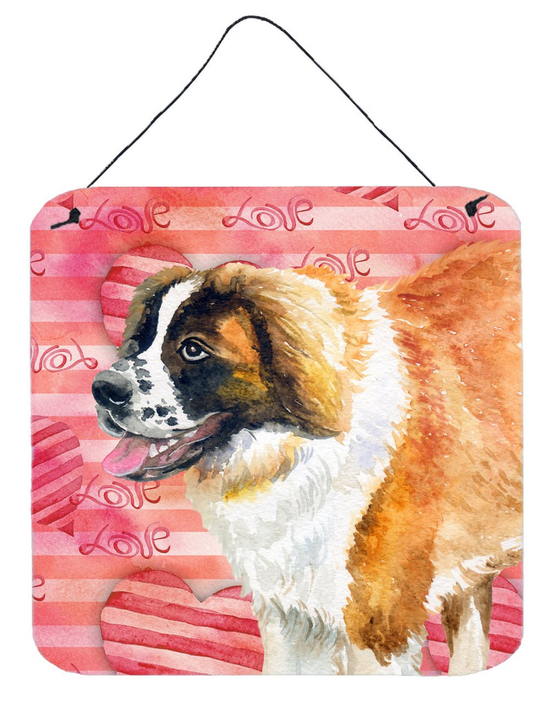 Saint Bernard Love Wall or Door Hanging Prints BB9766DS66