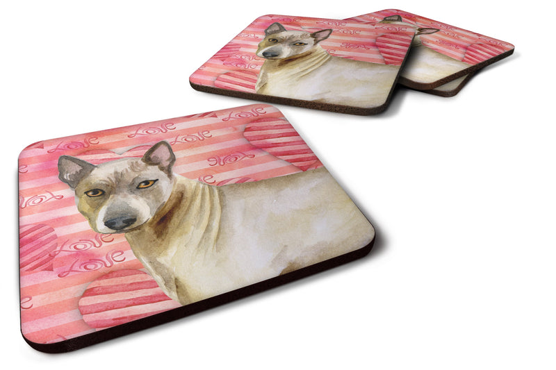 Thai Ridgeback Love Foam Coaster Set of 4 BB9767FC