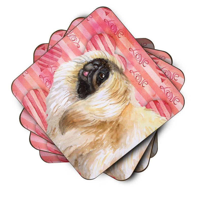 Pekingese Love Foam Coaster  BB9768FC