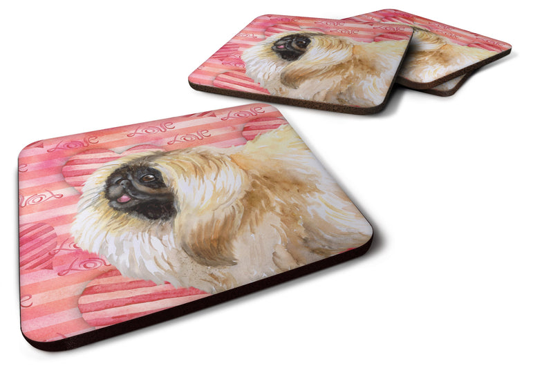 Pekingese Love Foam Coaster  BB9768FC